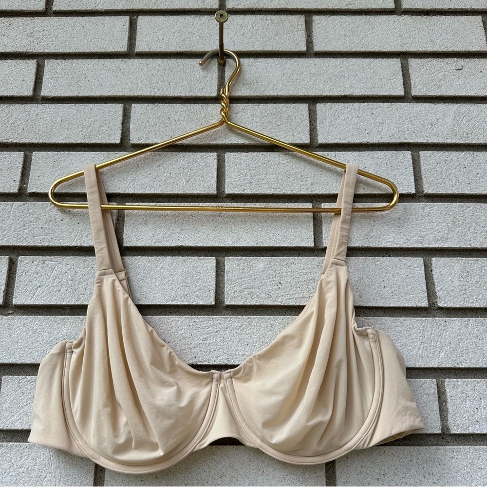 Skims Fits Everybody Naked Underwire Demi Bra Sand 44C Underwire Lingerie